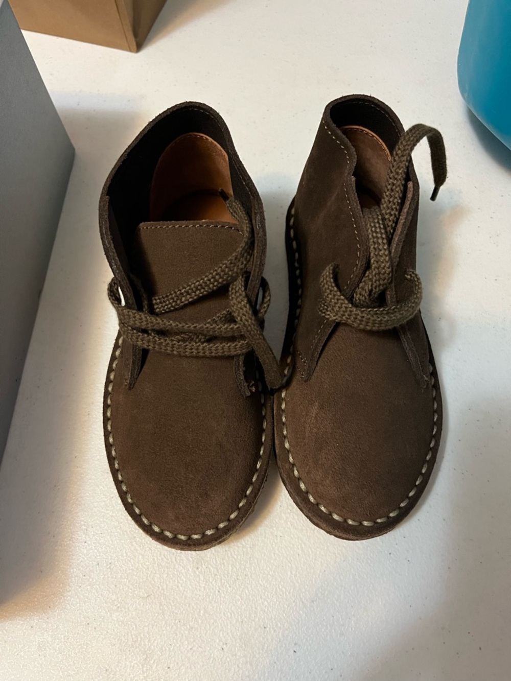 Crewcuts Brown Suede Kids Desert Boots